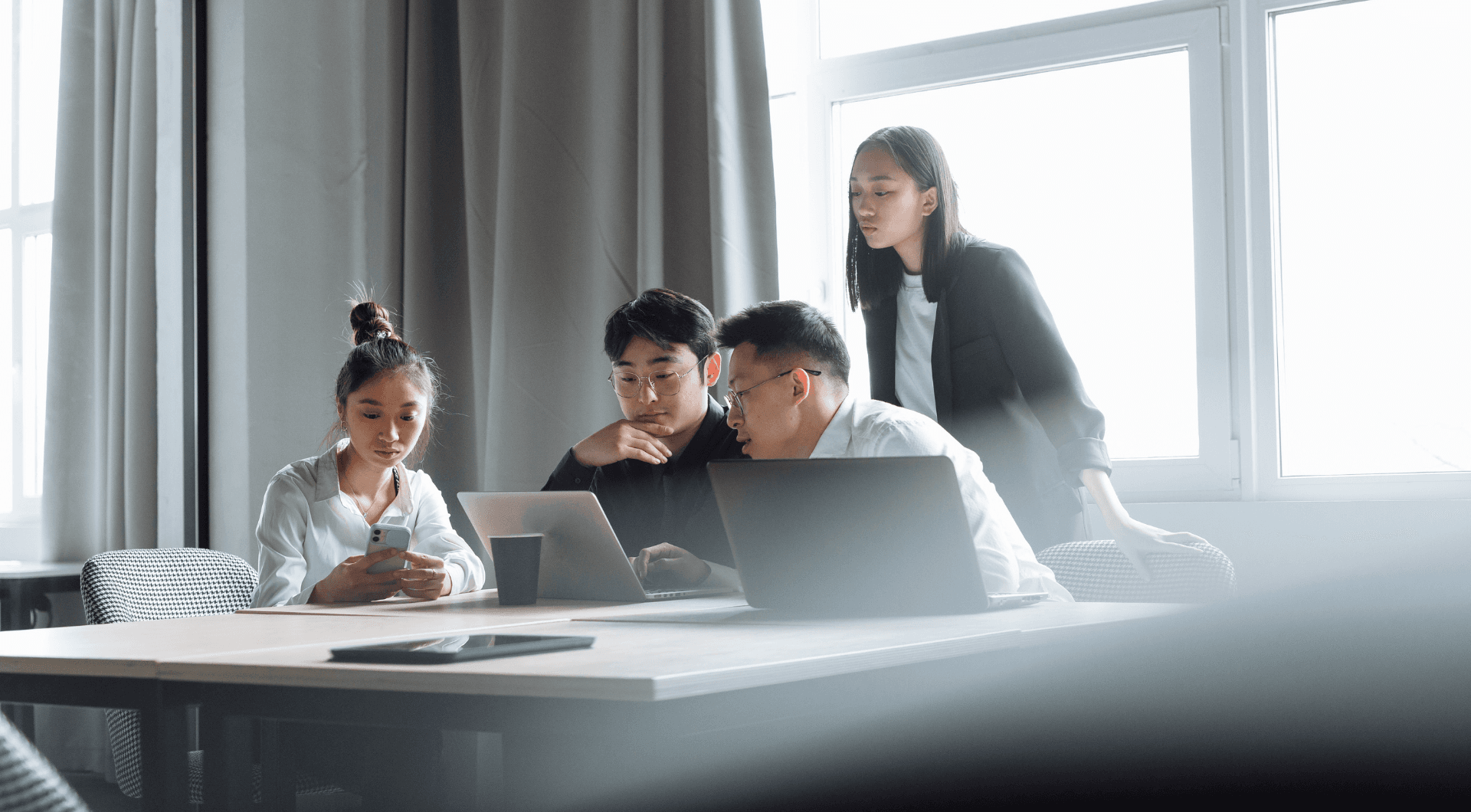 Professional team collaboration
