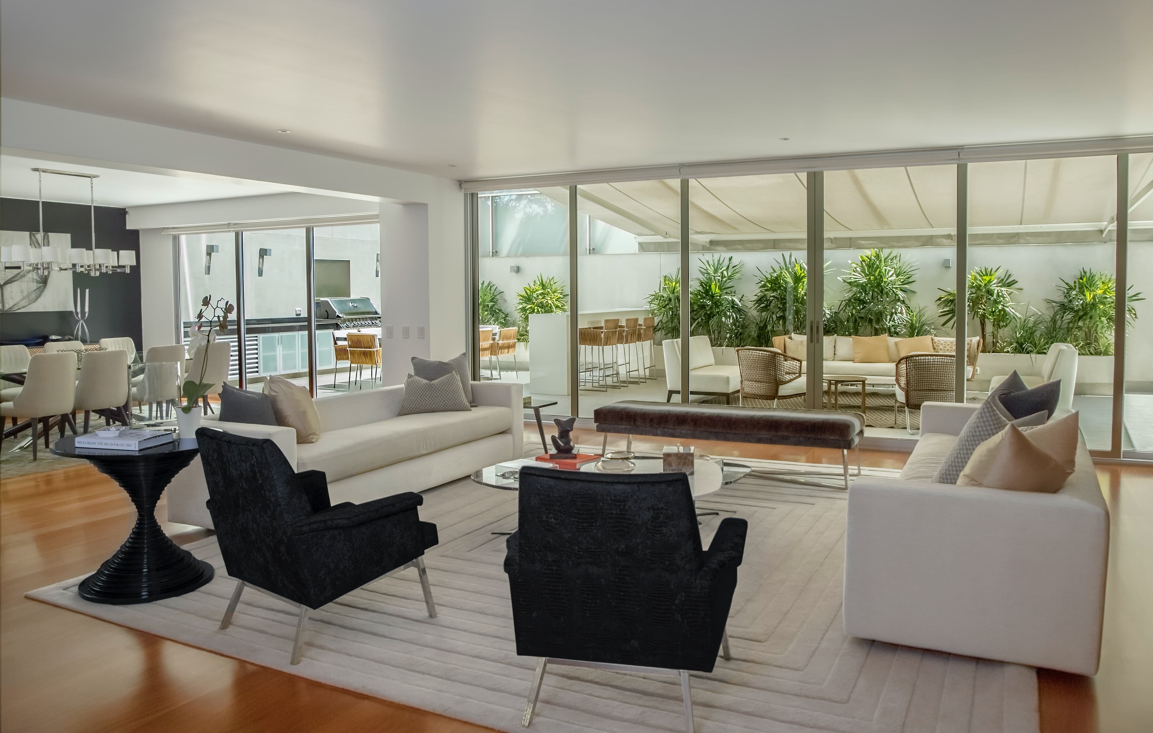 Modern office and living space